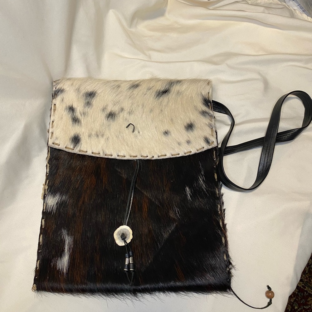 Vintage Western Hair on Cowhide Leather Tote